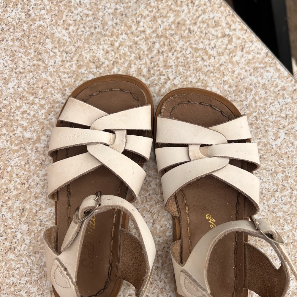 White Sandals by Salt Water